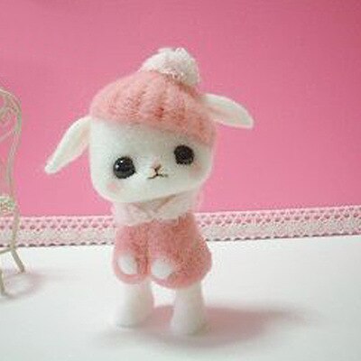 Cartoon Pandan DIY Animal Wool Felt Poked Knitting Handmade Needlework DIY Handcraft Wool Felting Material Package Sewing Craft: 2