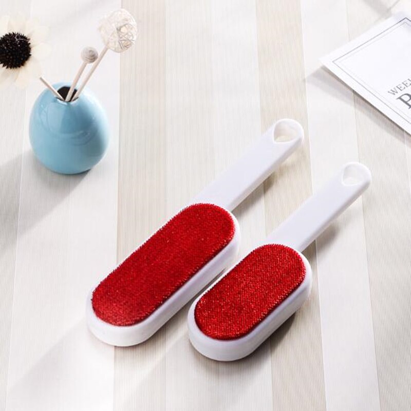 Double Sided Brush Electrostatic Dust Brush Sticky Lint Fluff Dust Brush Hair Remover Reusable Household Clothes Brush Dust Tool