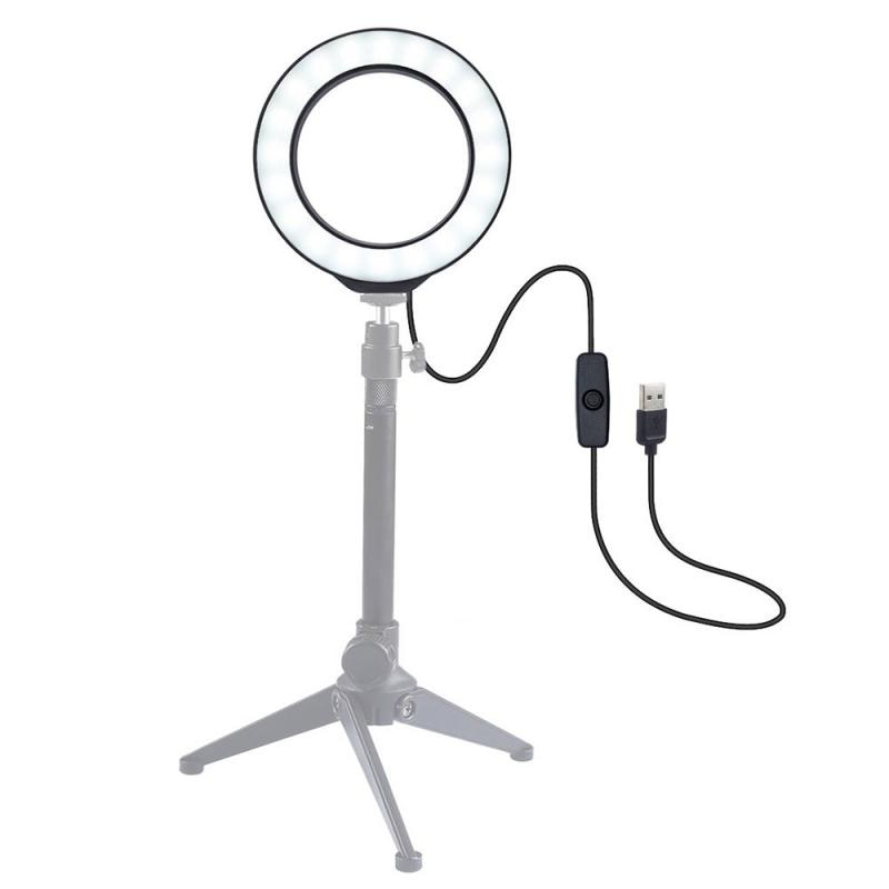 4,7 Zoll 12 Cm Usb Video Licht Dimmbare LED Selfie Ring Licht USB Ring Lampe Fotografie Licht Mit Stativ zu Machen hoch