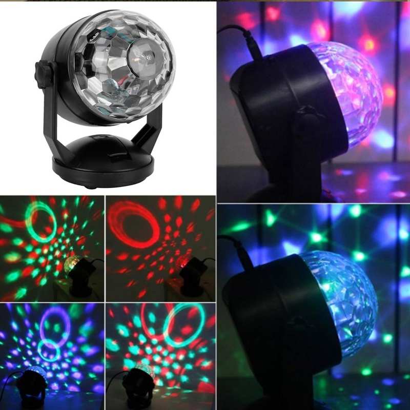 Tragbare LED-bühnenleuchte mit usb-ladefunktion und sprachsteuerung für heimbar, ktv und partybeleuchtung