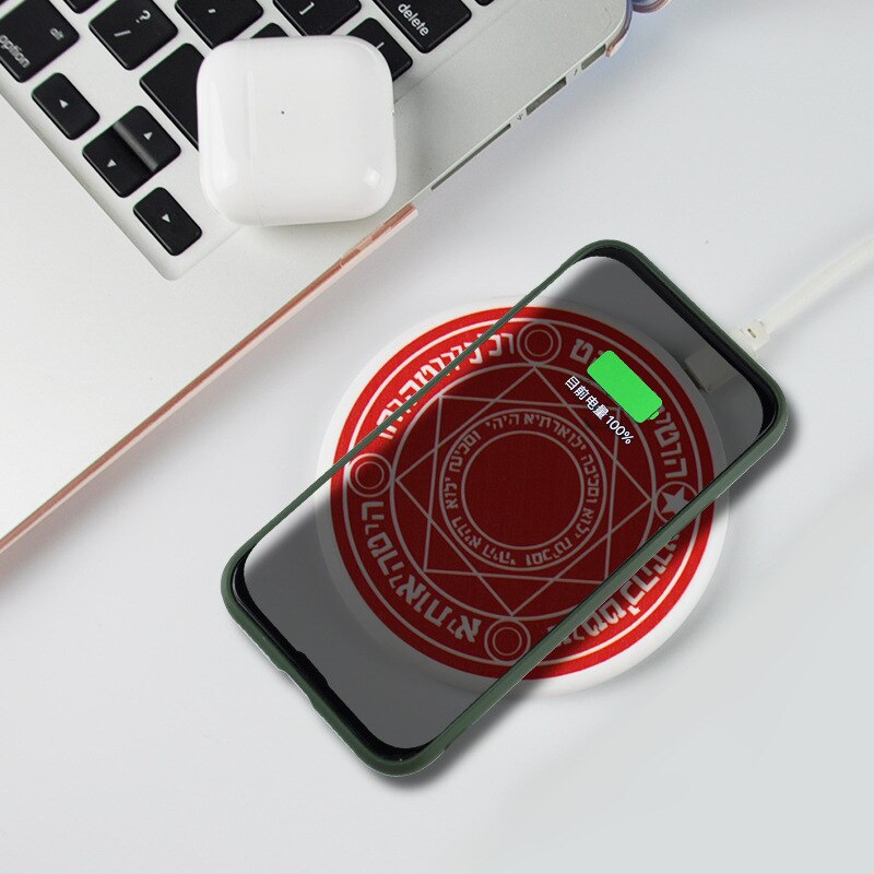 10W quick charge mobile wireless charger for iphone 12 11 XR XS 8 plus magic circle wireless charger for samsung huawei