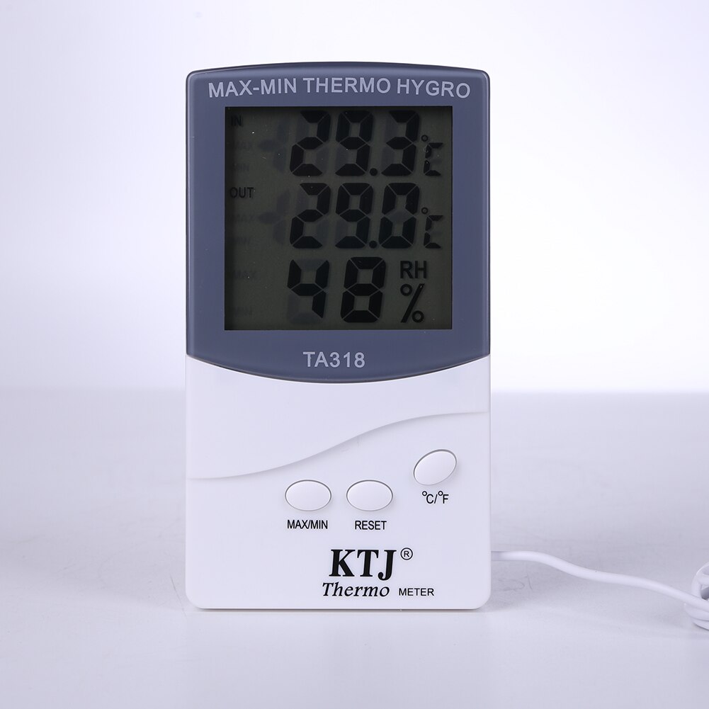 Indoor Outdoor Digital LCD Thermometer Hygrometer Temperature -50 to 70 Centigrade Termometros Digitales 12.5 x 7.0 x 1.92cm