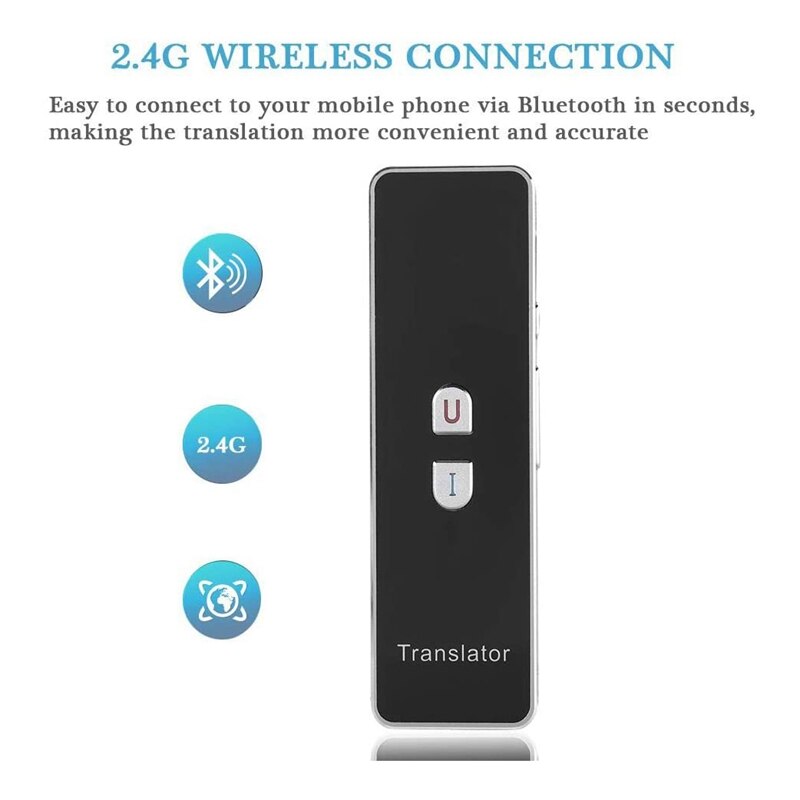 Smart Voice Translator Two Way Instant Pocket Interpreter Real Time Voice for Learning Business Meeting Travel