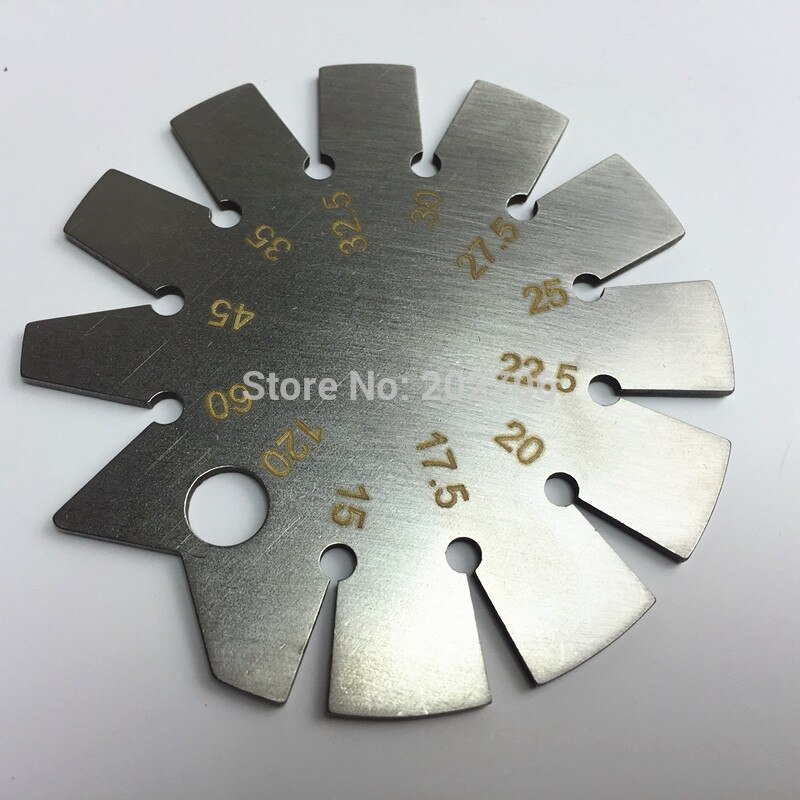 Rvs Bevel Gauge Hoek Gradenboog Bereik 15 Graden-120 Graden Graden Gage Gereedschap Gereedschap