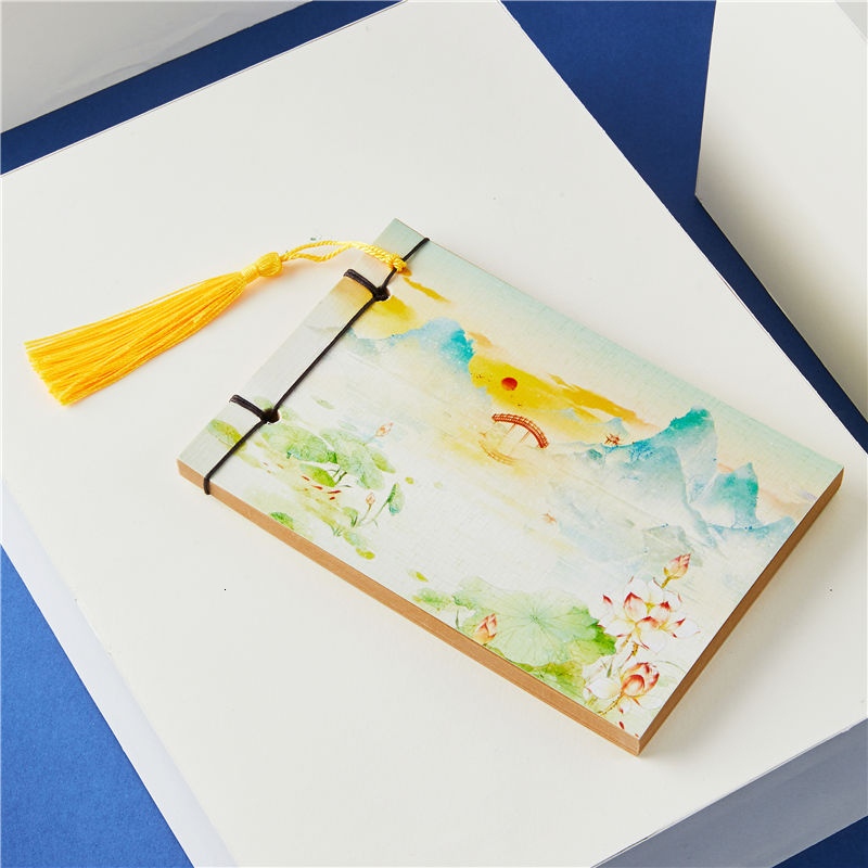 Bullet Journal Notebook Weekly Planner Stationery Store School Chinese Style Tassel Retro Handmade Sketchbooks Notepad 016007: 7