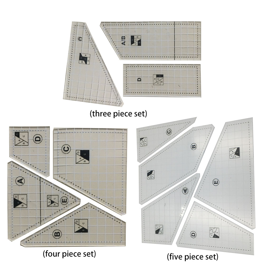 Acrylic Sewing Ruler Square Tailor Template Acrylic Ruler for DIY Patchwork Measuring Cloth Cutting Tool Quilting Household