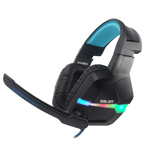 Salar KX901 Gaming Headset Wired Hoofdband met Mic/LED Licht Over Ear Stereo Deep Bass voor Computer Gamer Oortelefoon hoofdtelefoon: Default Title