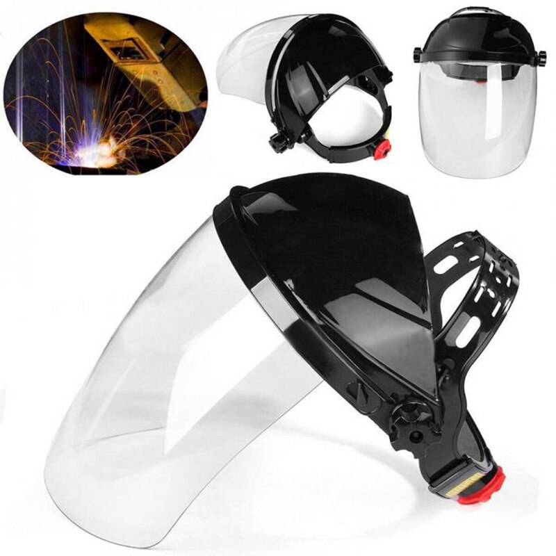 Transparent Welding Tool Welders Headset Protection Masks PVC Welding Helmets Anti-splash Droplets Safety Protective Equipment
