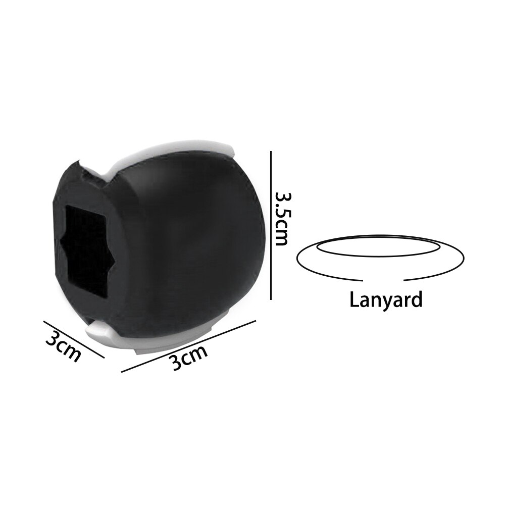 Jaw Exerciser Chew Ball Facial Jawline Trainer Masseter Training Fitness Ball Toning Jawrsize Bite Exercise for Neck Face: Ordinary(Black)
