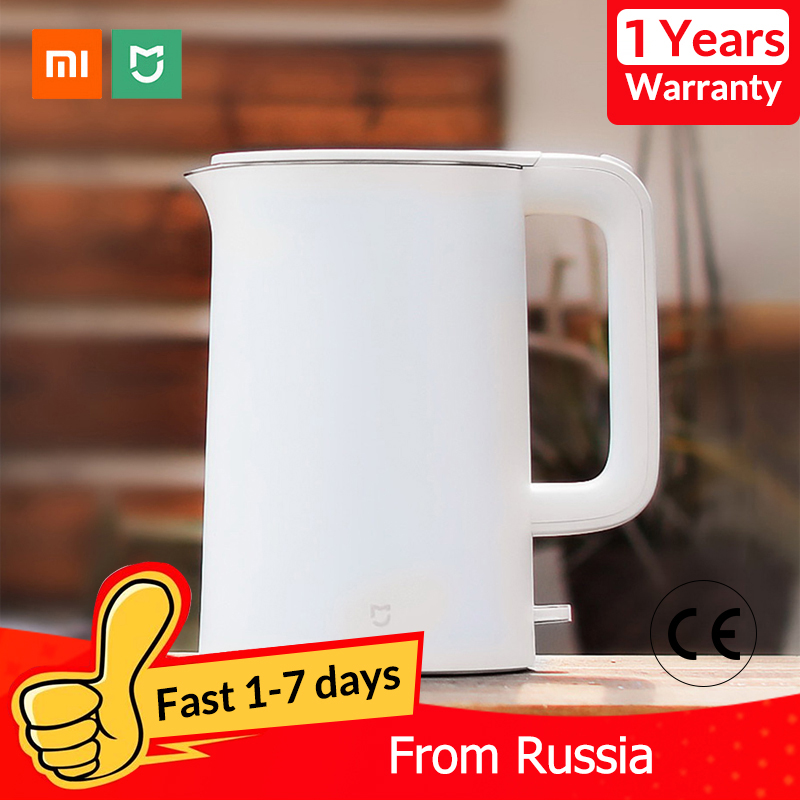 Original Xiaomi Mijia Electric Kettle Tea Pot 1.5L Auto Power-off Protection Water Boiler Teapot Instant Heating Stainless Steel