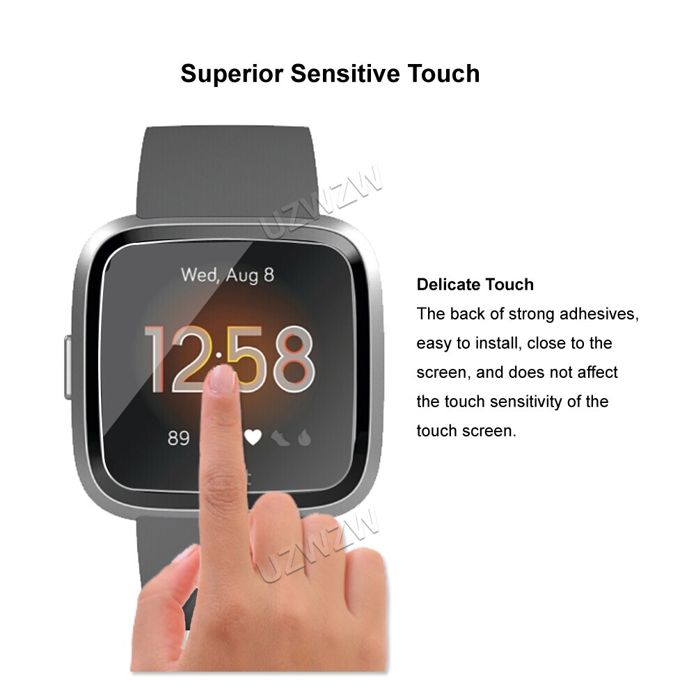 Voor Fitbit Versa ( ) / Versa Lite Smart Horloge Screen Protector 2.5D Beschermende Gehard Glas Beschermende Film