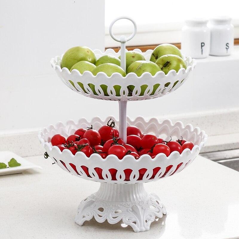 Modern home style multi-layer fruit basket plate