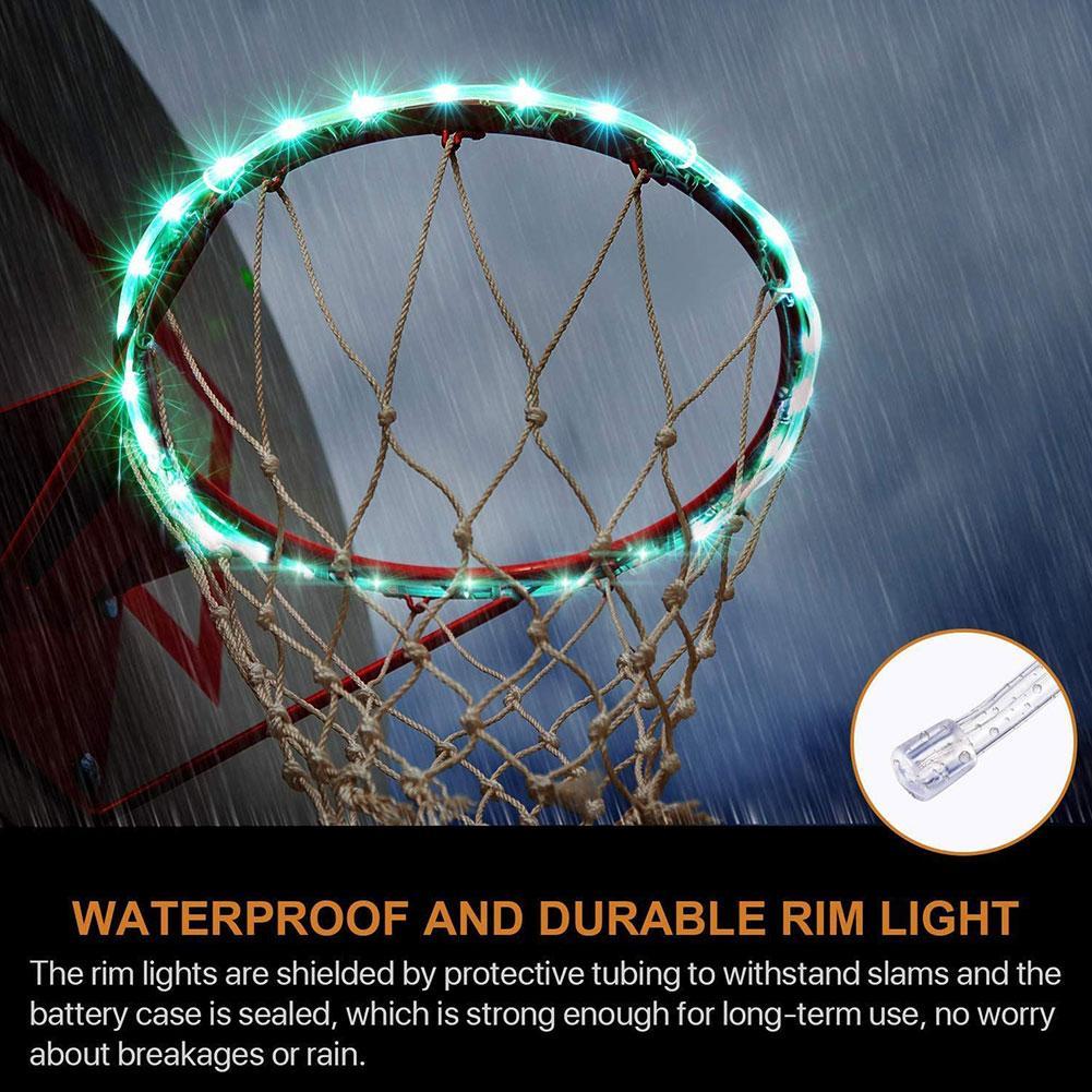 LED Light Remote Control Basketball Rim LED Light Basketball Playing Led Night Strip Basket Equipment Hoop Decor