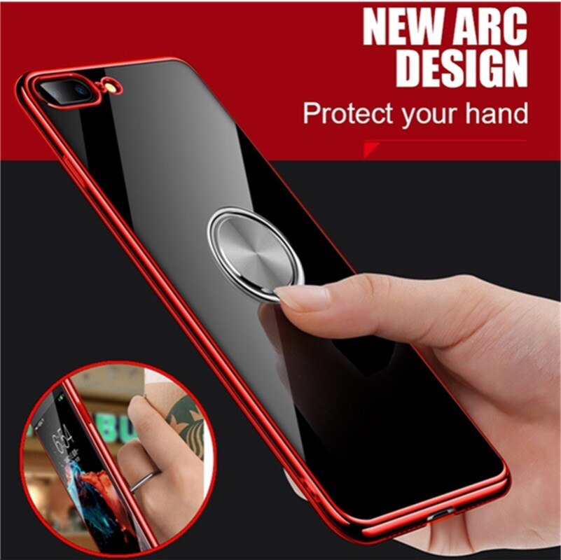 Halter Finger Ring Metall Handy Ständer Halter Für iPhone 12 11 9X8 7 plus 5S 6 6p Telefon ring Runde Auto Halterung Metall Ständer