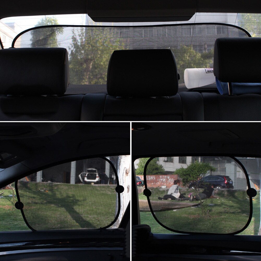 5 Stuks Black Car Cover Zonnescherm 3D Photocatalyst Mesh Zonneklep Window Screen Zonnescherm Auto Gordijn Auto Interieur Product