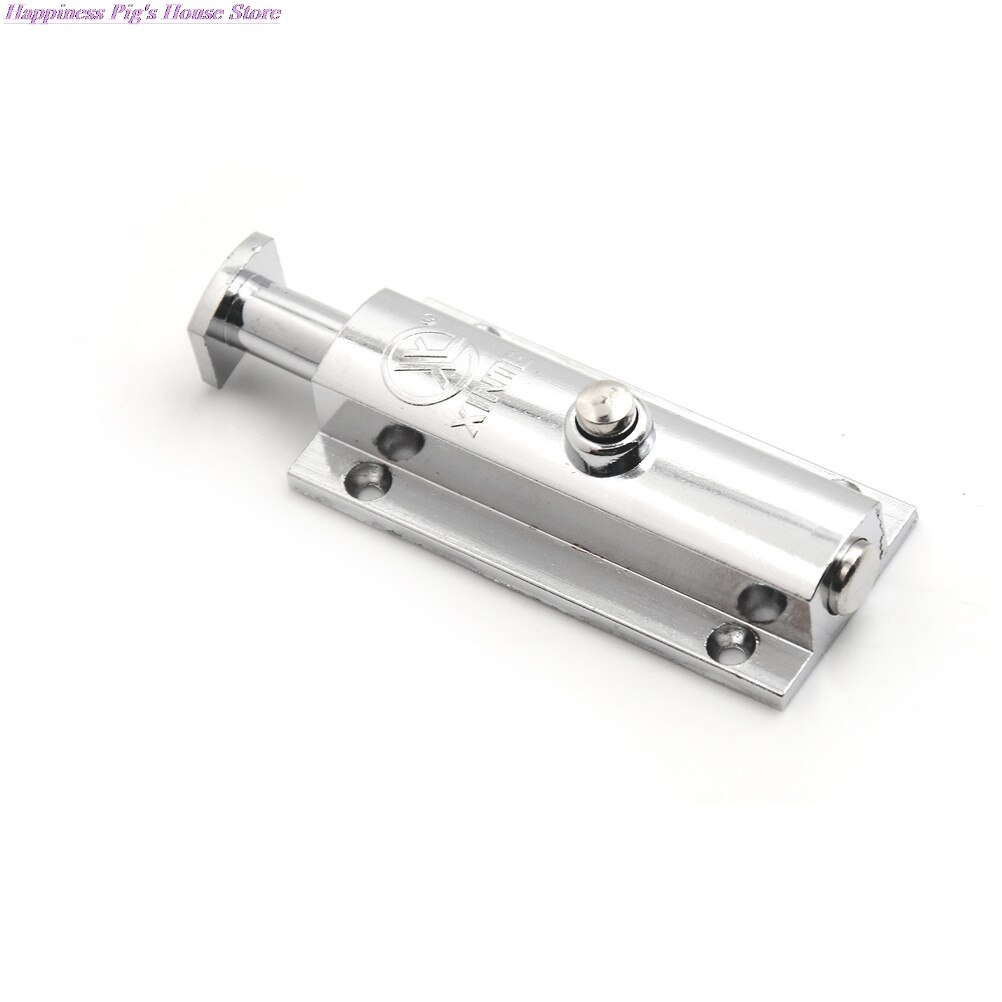 1 x dørs bolt 80 x 30 x 13mm sinklegeringsknapp for automatisk pop-up sikkerhetslås