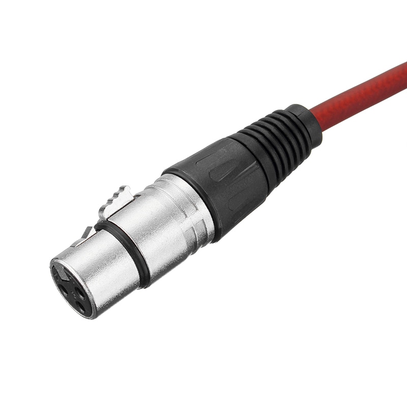 CLAITE XLR 3 Pin Mic Cable 1m Male To Female Cable Shielded Mic Microphone Extension Noise Reduction Mic Connect Cable
