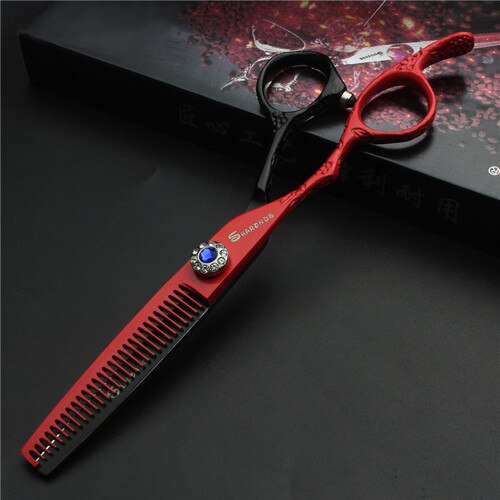 6 Inch Left-handed Barber Scissors Hairdressing Thinning Scissprs Cutting Shears Left Handed Hairdresser Makas: 6inch D2
