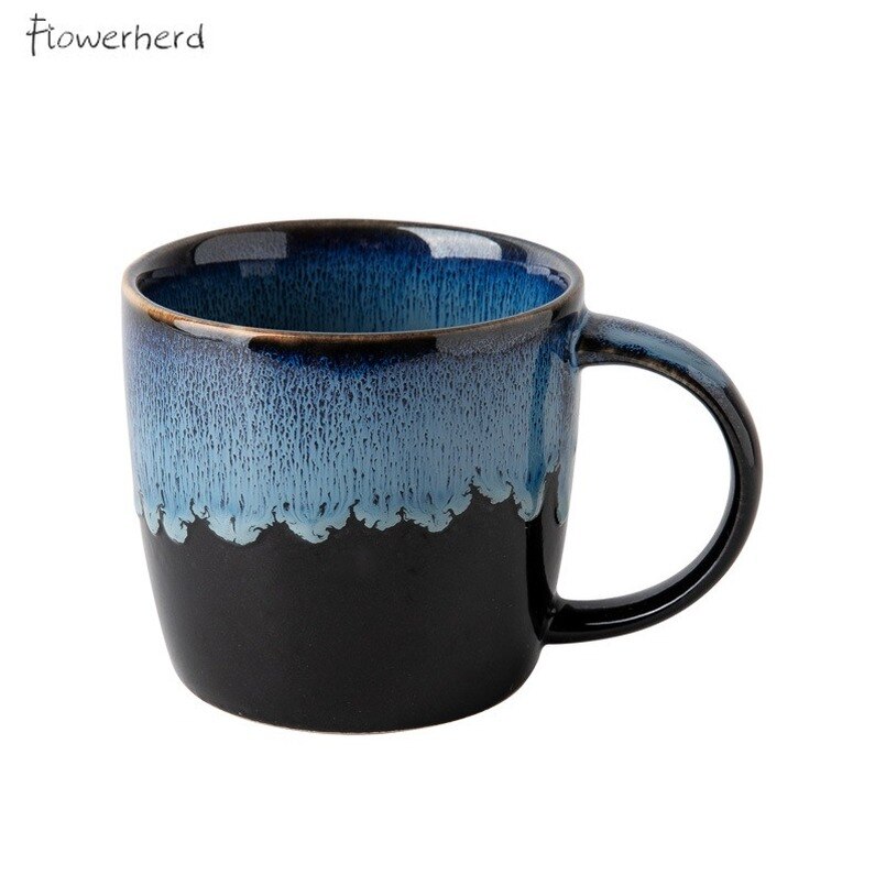 Tasse à café en céramique avec couvercle, Vintage, pour le petit déjeuner, lait, avoine, porcelaine, poterie, service à café