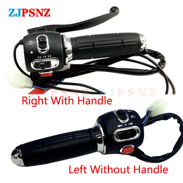 Throttle Handle Speed Shift Regulator Control Grip Horn High Beams Low Beams Turn Signal Brake Switch Electric Vehicle Scooter: PURPLE