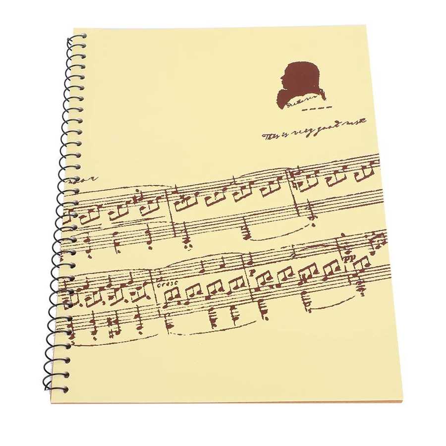 Cuaderno de música en blanco, papel para música, plantilla para música, punta de libro para escribir, Piano, teclado, Notebook: Style2