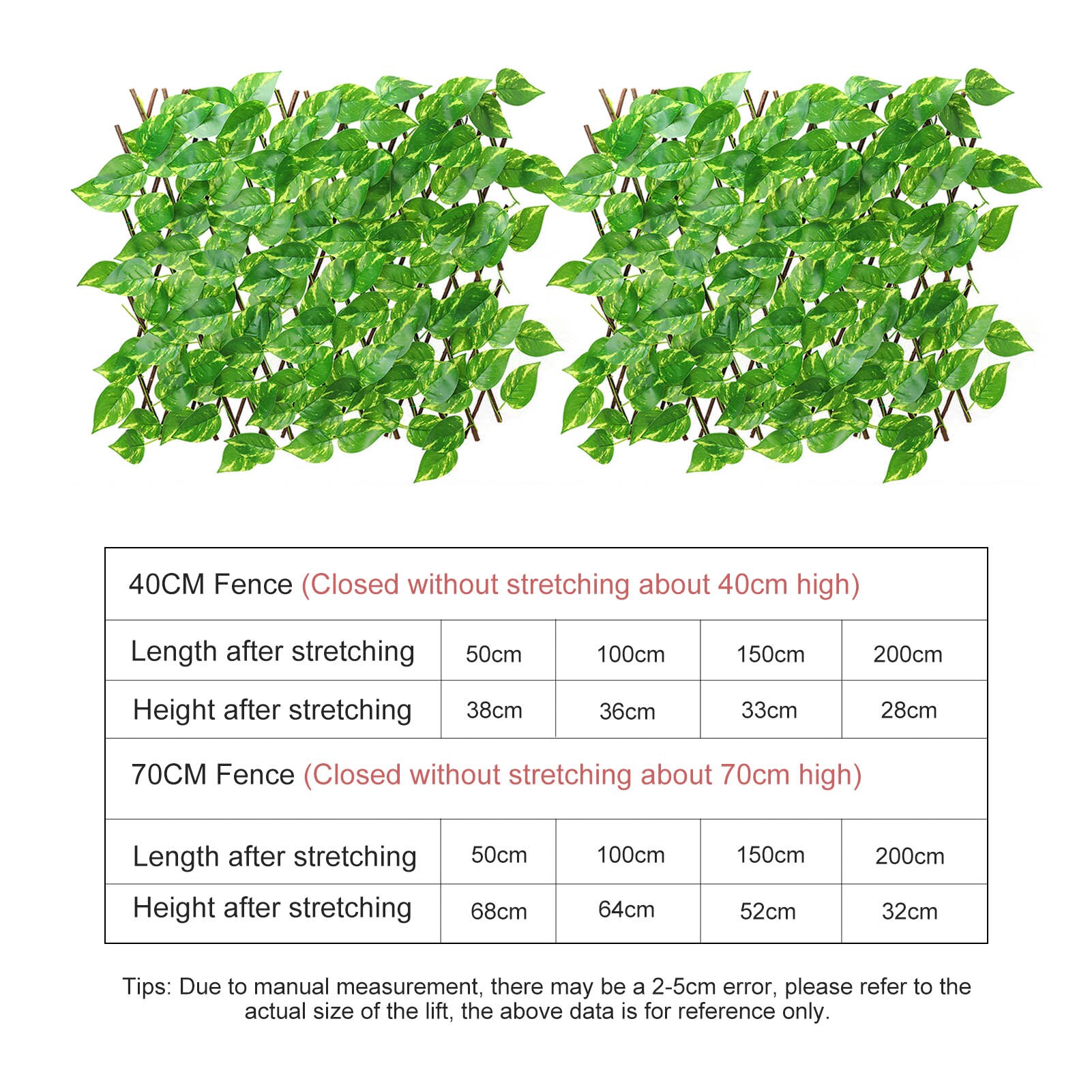 Retractable Artificial Wooden Fence Privacy Fence Garden Hedge Stretchable Firm Without Falling Off Decoration Courtyard Restaur