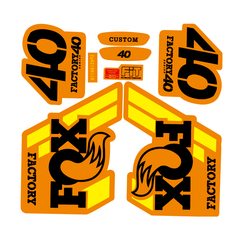 FOX40 stickers/decals of mountain bike/bicycle front fork for DH MTB racing