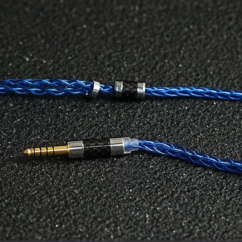XINHS F17 8-core sky blue silver plated headphone upgrade cable: XS / Olive