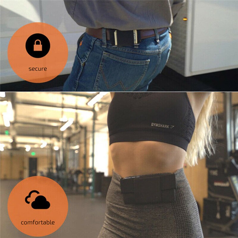 Minimalistische Onzichtbare Reizen Portemonnee Taille Packs Bag Mini Pouch Voor Key Card Telefoon Sport Outdoor Verborgen Beveiliging Portemonnee