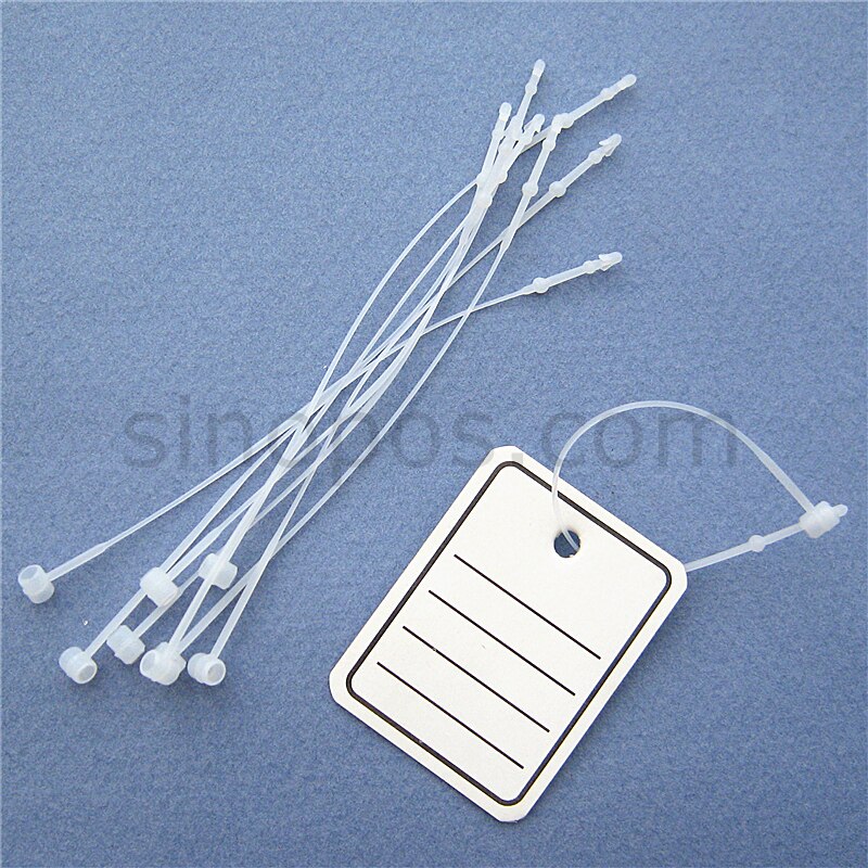 PP Loop Sloten 3 "5" 9 "22", kledingstuk kleren prijs label tagging security tie plastic loop pin sieraden schoenen string hang tag seal