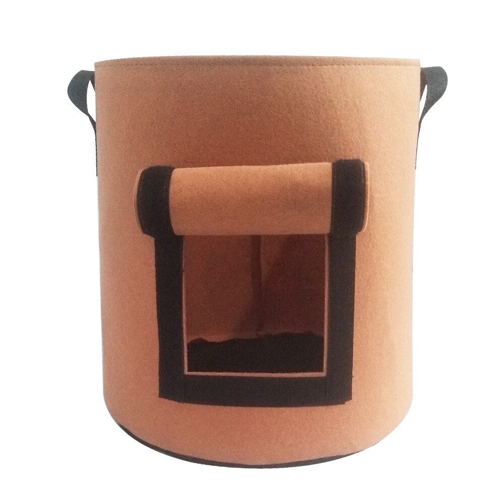 4/7/10/15 Gallon plante cultiver sacs bricolage jardin fleurs légumes cultiver sacs pomme de terre jardin Pots de culture planteur maison jardin outils: brown / 4Gallon 15L