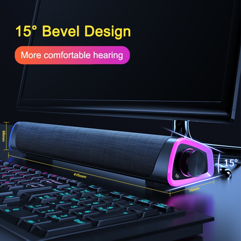 Kablet datamaskin tv-høyttalere 4d surround soundbar stereo subwoofer bluetooth 5.0 sound bar for xiaomi redmi tv laptop pc spill hjem