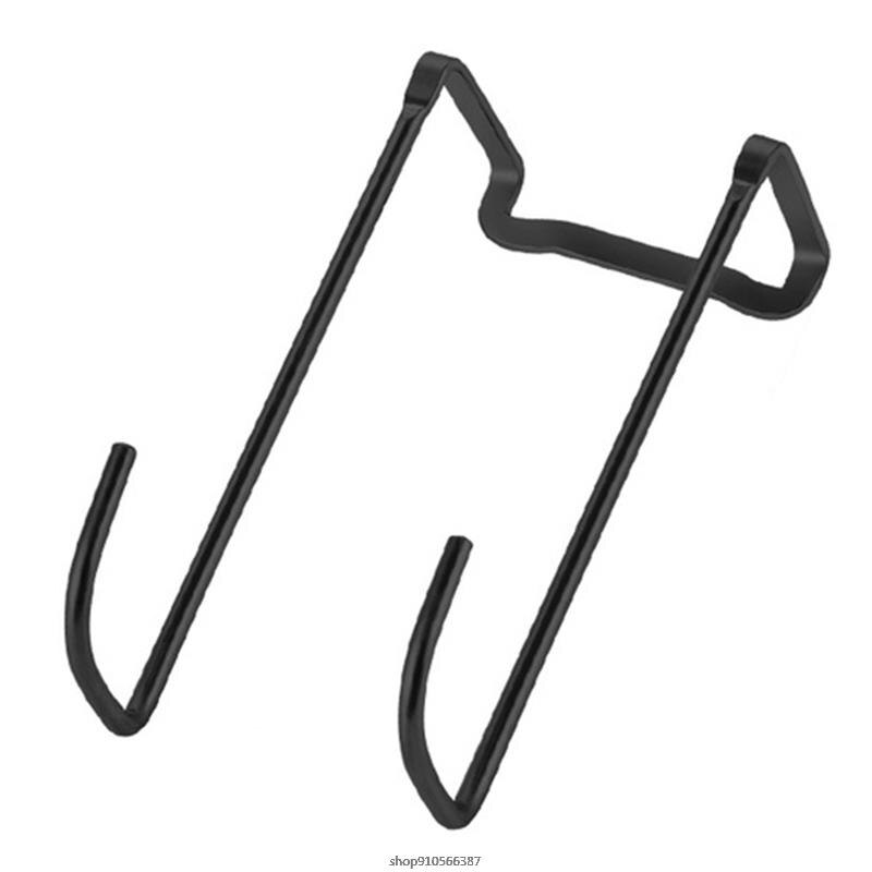 S Shape Hanging Hook Stainless Steel Double S Shaped Storage Hooks for Home Kitchen Bathroom Cabinet Door Key Towel: L   BK