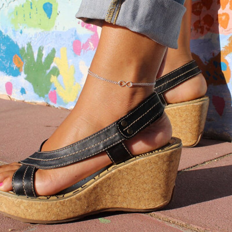 Infinity 8 Bracelet De cheville sur la jambe été plage pied bijoux Tobilleras De Plata Para Mujer