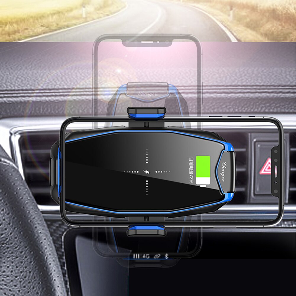 15w universele auto draadloze oplader telefoonhouder snellader 360 graden rotatie oplaadbeugel voor smartphones