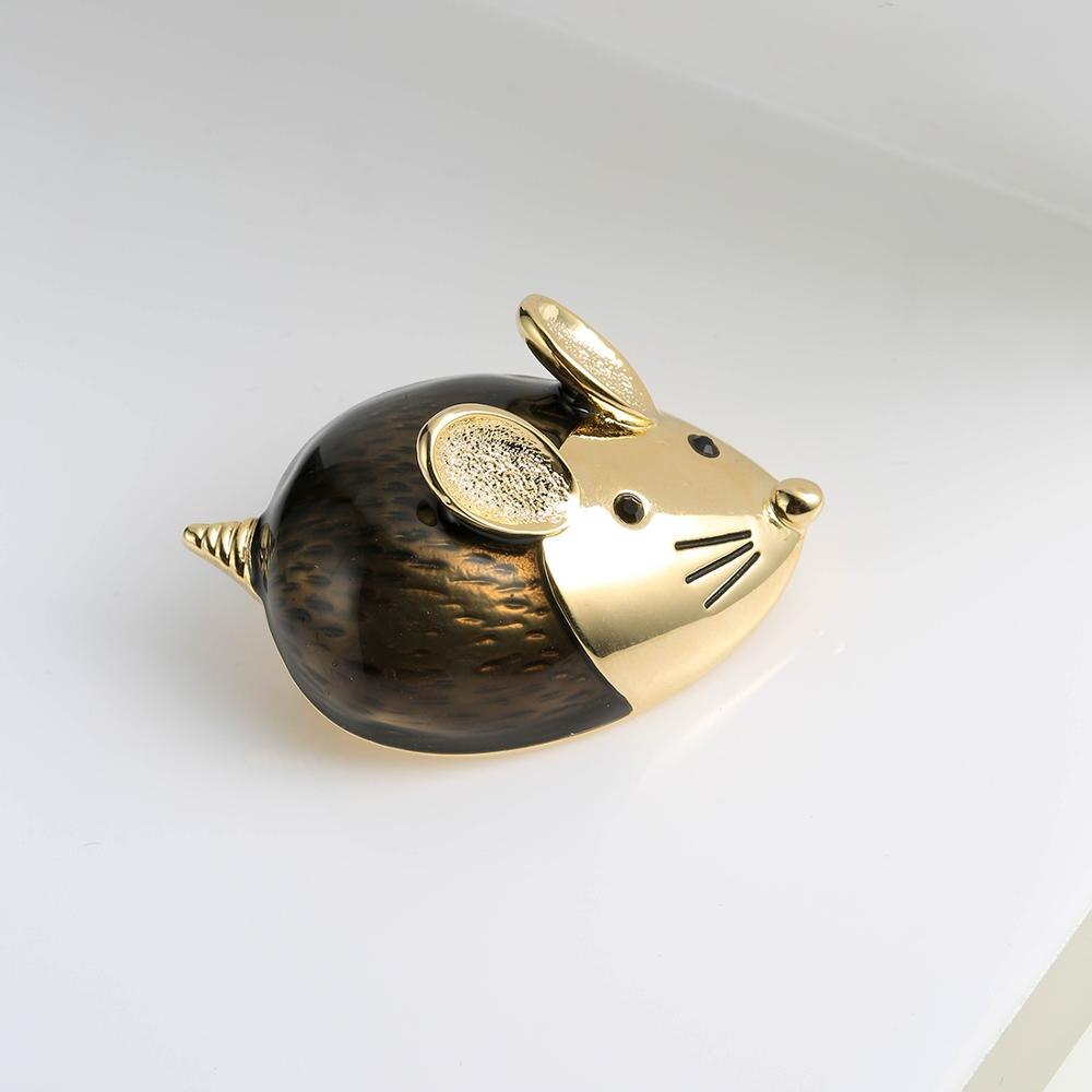 Neoglory Sieraden Levendige Emaille Mouse Broches voor Vrouwen Party Animal Pins Voor Vrouwelijke Jaar Cadeau Voor vriend