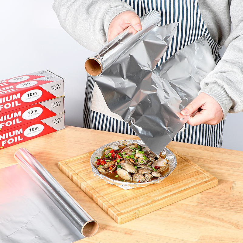 Rollo de papel de carnicero para envolver alimentos, estera de Metal, papel de aluminio resistente al calor, desechable, Airfryer, bouchmerie, envoltura de alimentos