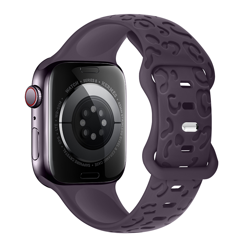 Rem til apple watch-rem 45mm 44mm 42mm 41mm 40mm 49mm 38mm 40 mm graveret correa-rem iwatch-serien ultra 7 se 3 6 8 5 4: Mørkeblå sort / 20mm