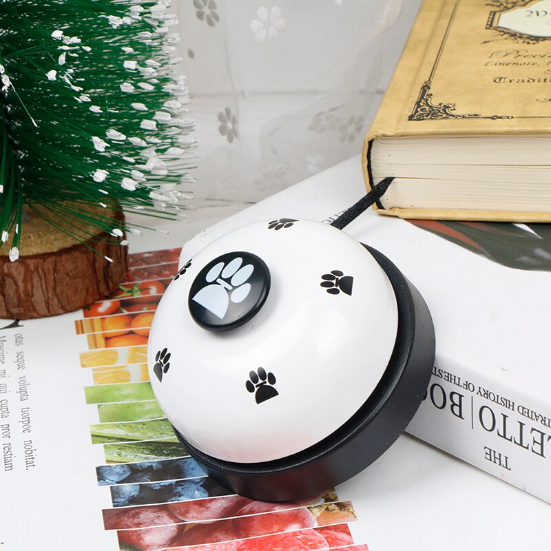 Timbre de mascota con impresión de huella a juego, timbre de perro divertido: WT