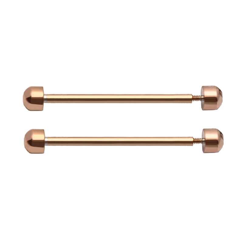 2 unids/pack correa de reloj pasadores de tornillo varilla de conexión pasadores de correa de reloj herramienta de reparación de: S / Oro