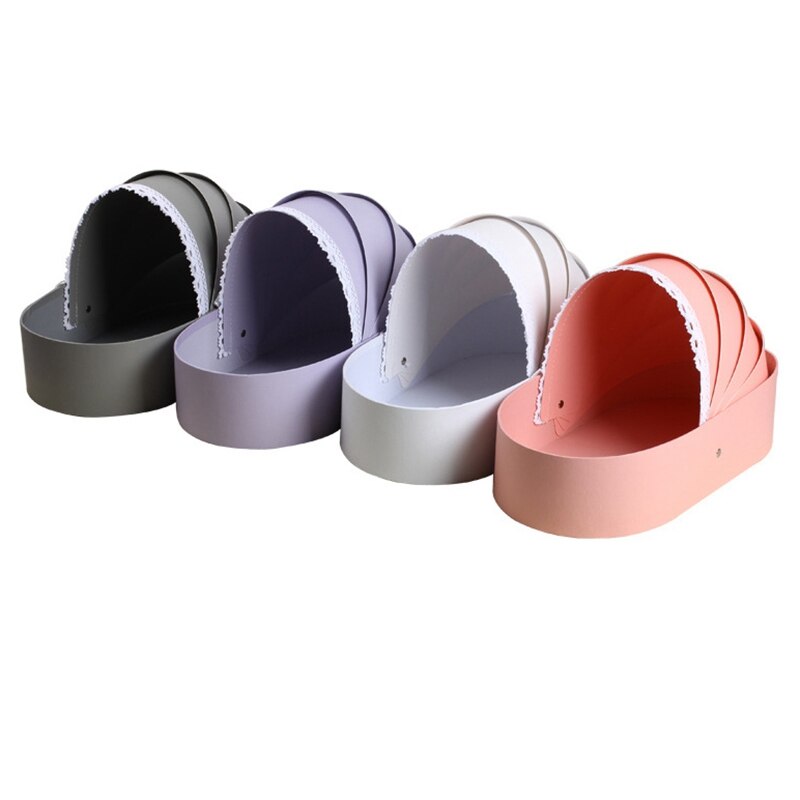 Cradle Flower Box Rose Flower Arrangement Basket Boxes Romantic Floral Flower Packing Boxes Wedding Home Decor