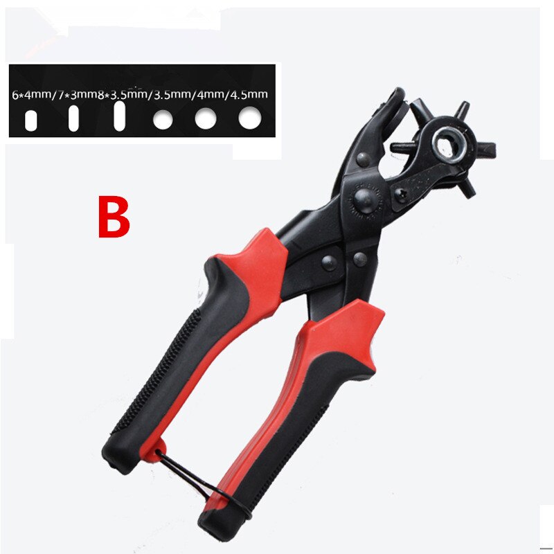Leathercraft Punching for Leather Hole Punch for Belts Stitching Plier Perforator Eyelet Piercer Leather Craft Tools: B