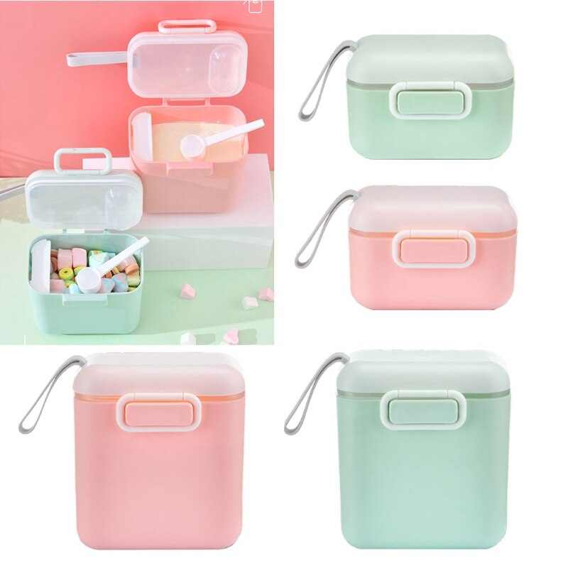 Baby Formula Dispenser with Scoop 400ml/800ml Milk Powder Storage Box Infant Essential Cereal Toddle Snacks Container