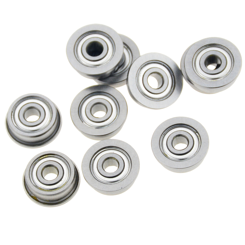 10 st  f623zz 3*10*4mm remskivor lager styrhjul flänsbussning kula  f624zz f625zz f686zz f688zz f696zz f608zz f6000zz 3 dprinter