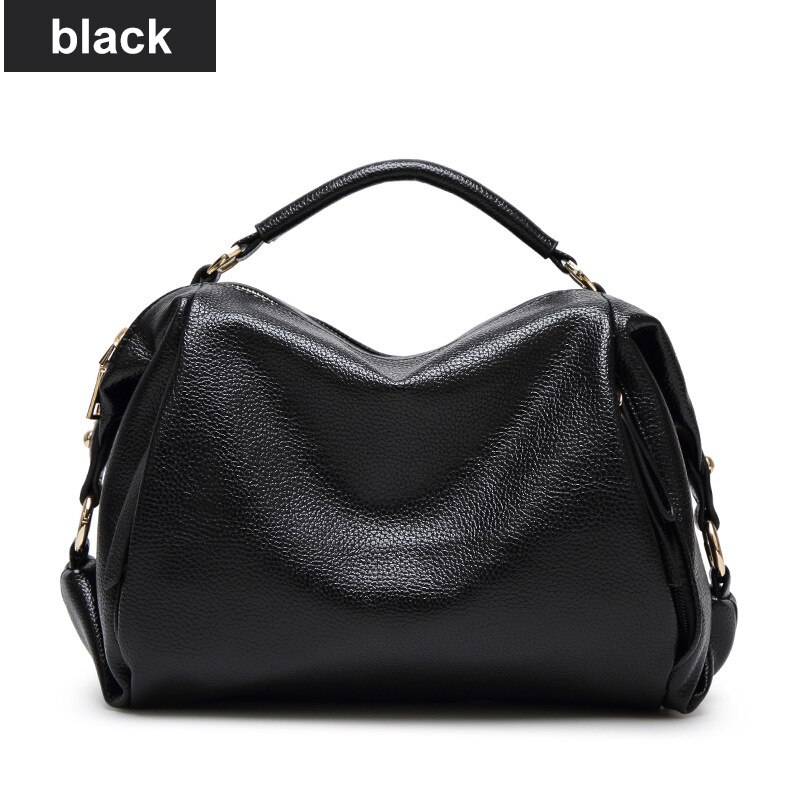 Bolsos de piel sintética suave, bolsa con cierre para mujer, bolso de hombro para mujer, bolsos de hombro para niña, bolso de de , bolso de mensajero para mujer: Black