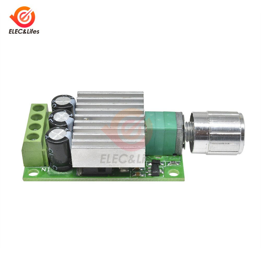 DC 12V-30V 6V 12V 24V 30V 10A PWM DC Motor Speed Controller Governor Heat Sink Speed Regulator LED Dimming Dimmer Speed Control