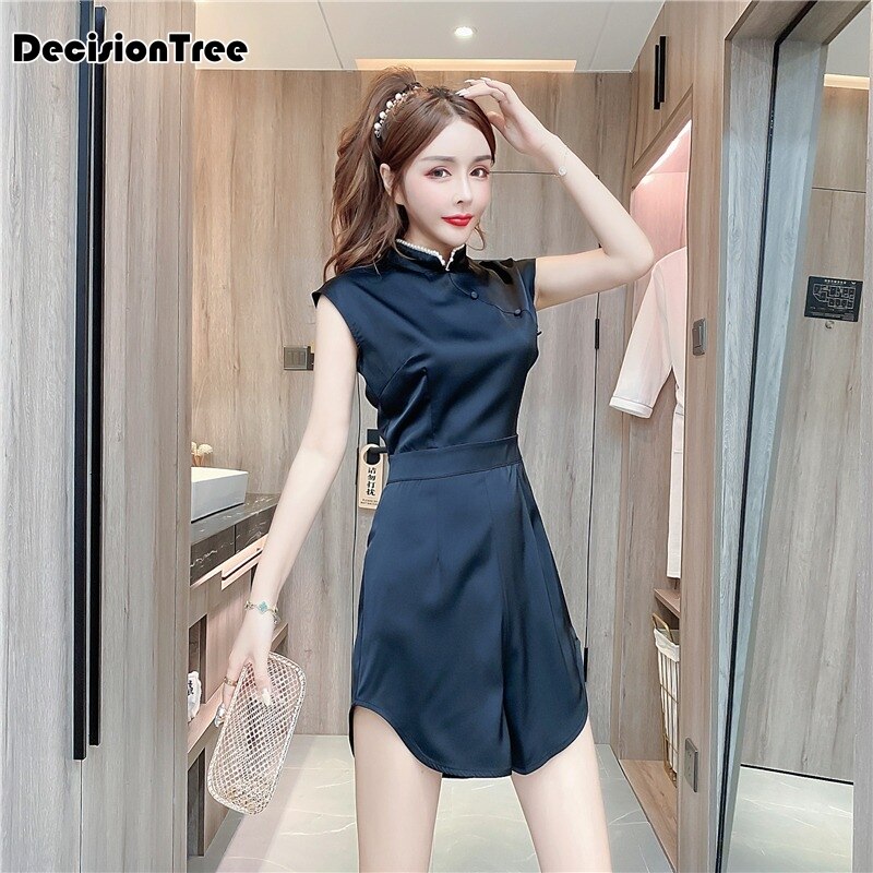 vestido chino cheongsam vestido partido mujeres chicas estilo chino qipao streetwear vestido tradicional chino mono