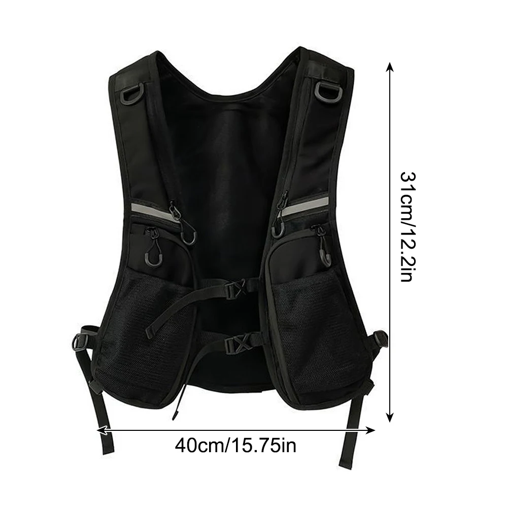 Sac à dos léger DulglaChest fonctionnel, poche en verre, rangement supplémentaire, support de téléphone pour le cyclisme