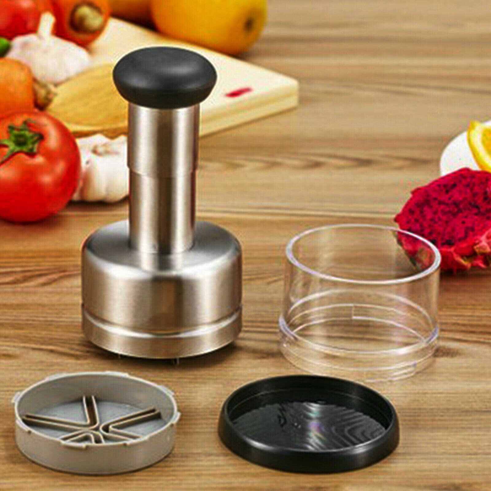 Food Chopper Vegetable Chopper and Slicer Dicer Manual Mini Hand Chopper Onion Garlic Mincer with Cover
