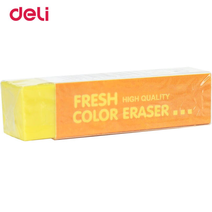 Deli Pencil Eraser Candy Colors Cute Style Stationery Rubber Practical Normal Office Eraser Student Learning Stationery